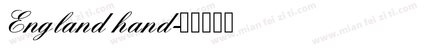 England hand字体转换